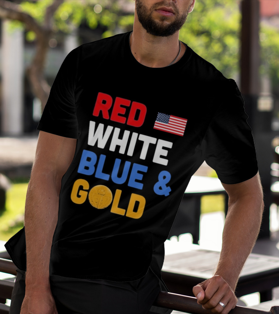 Red White Blue Gold Team USA Win Olympics Forever T-Shirt