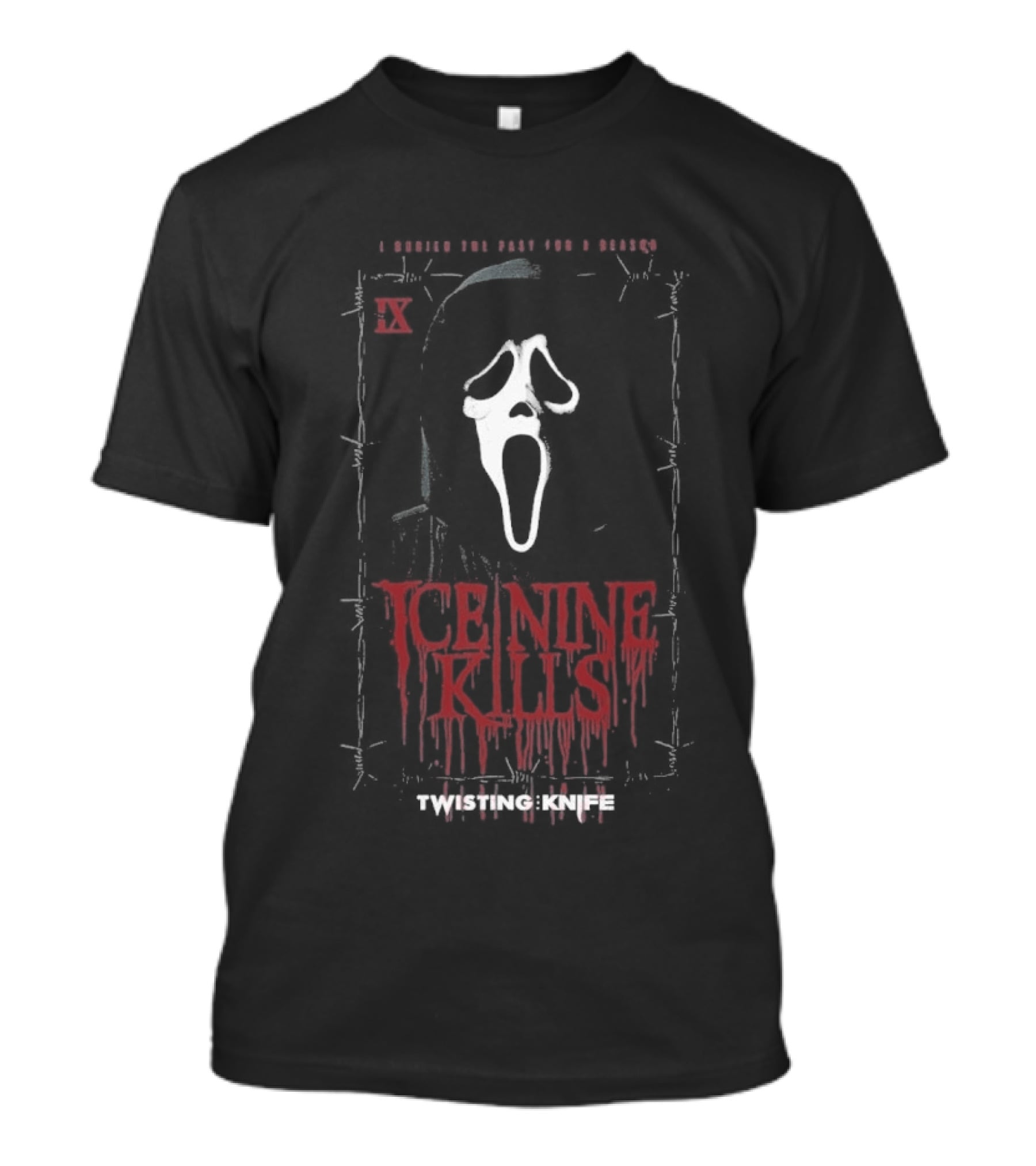 Ice Nine Kills Ghost Face Twisting The Knife I Buried The Past For A Reason Scream 7 Hot Topic Exclusive T-Shirt