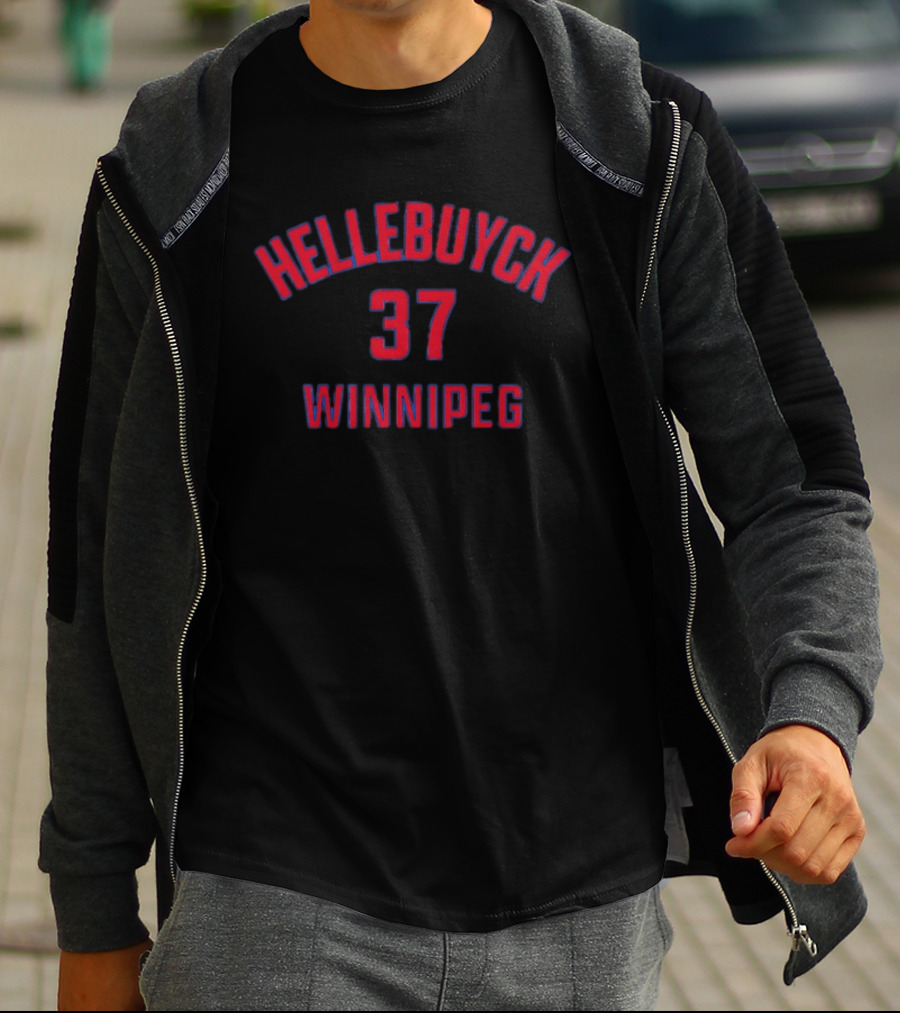 Hellebuyck 37 Winnipeg Jets Hockey T-Shirt