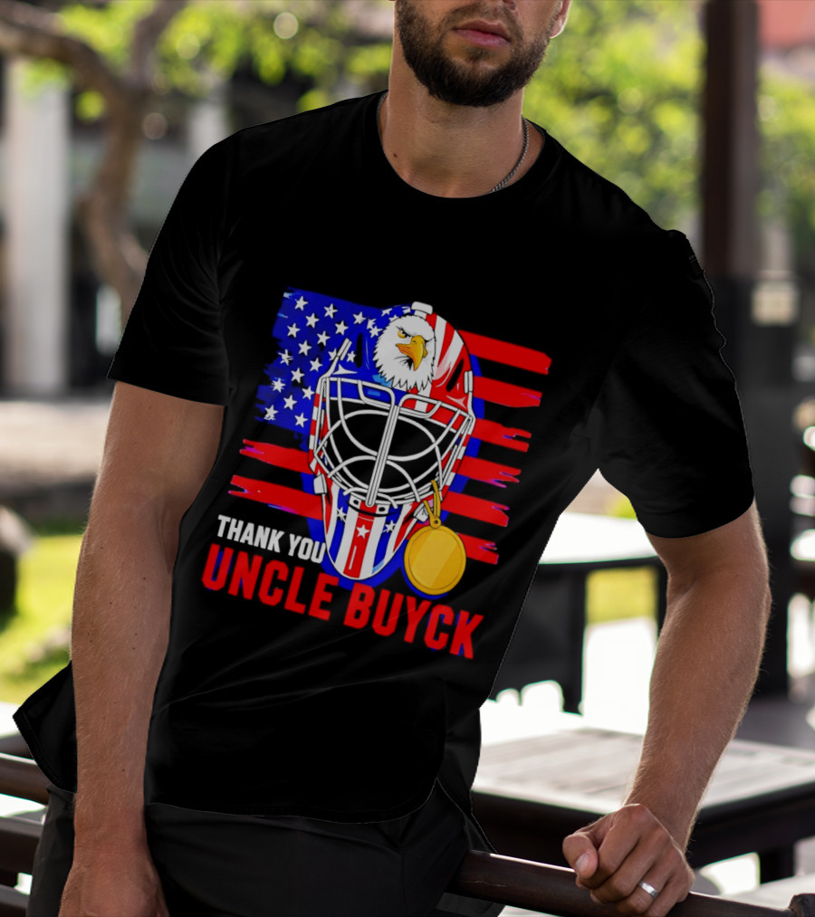Thank You Uncle Buyck USA Hockey Eagle American Flag Olympic 2026 T-Shirt