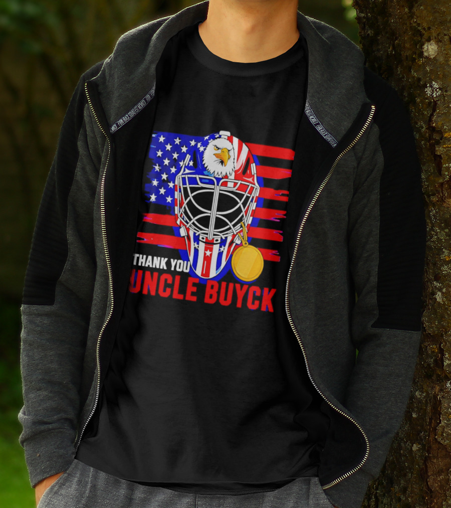 Thank You Uncle Buyck USA Hockey Eagle American Flag Olympic 2026 T-Shirt