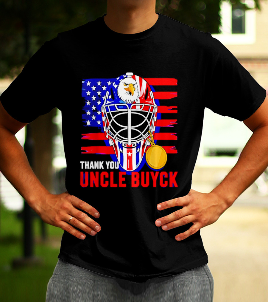 Thank You Uncle Buyck USA Hockey Eagle American Flag Olympic 2026 T-Shirt