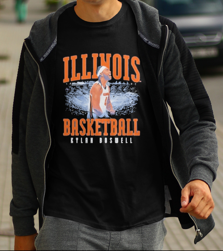 Illinois Basketball Kylan Boswell T-Shirt