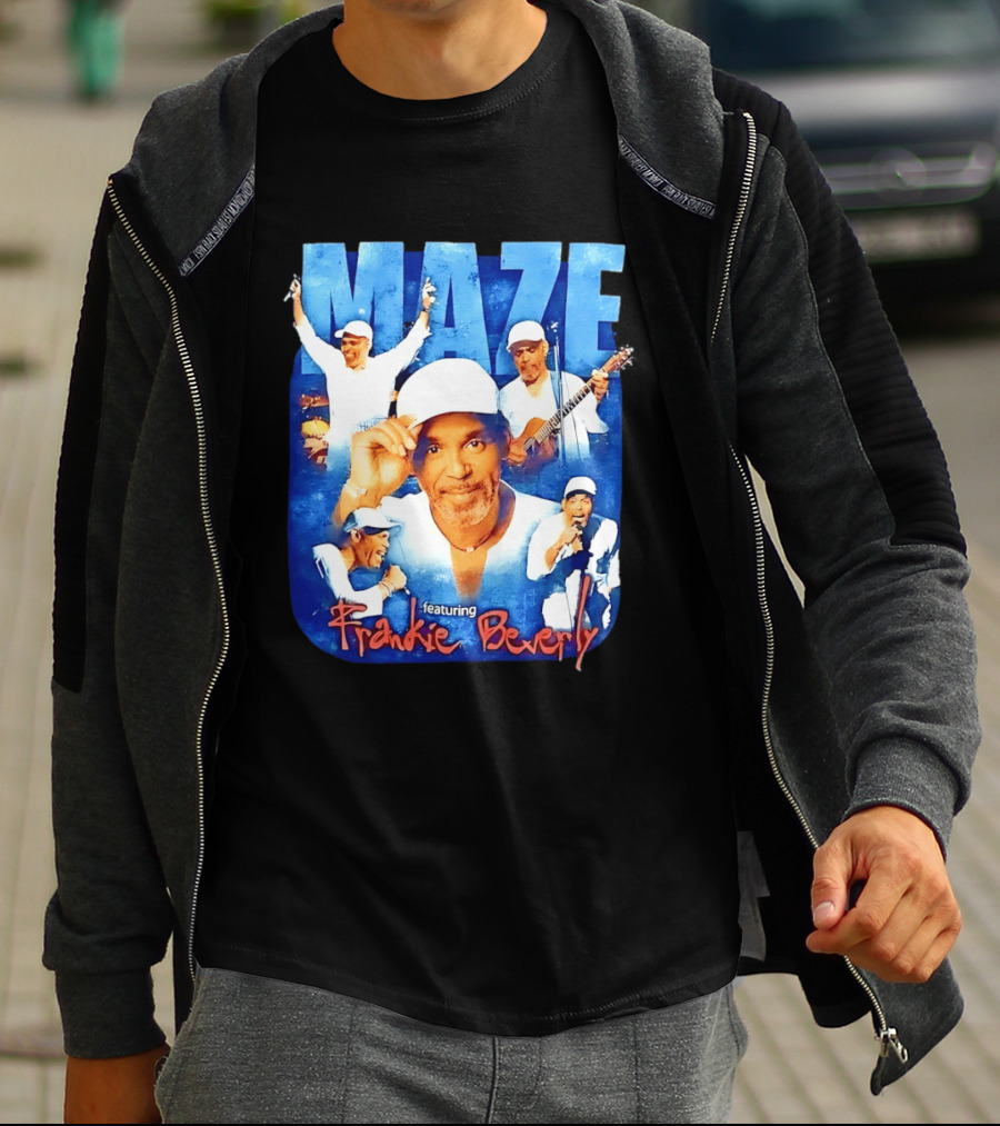 Maze Featuring Frankie Beverly Collage With Performances T-Shirt
