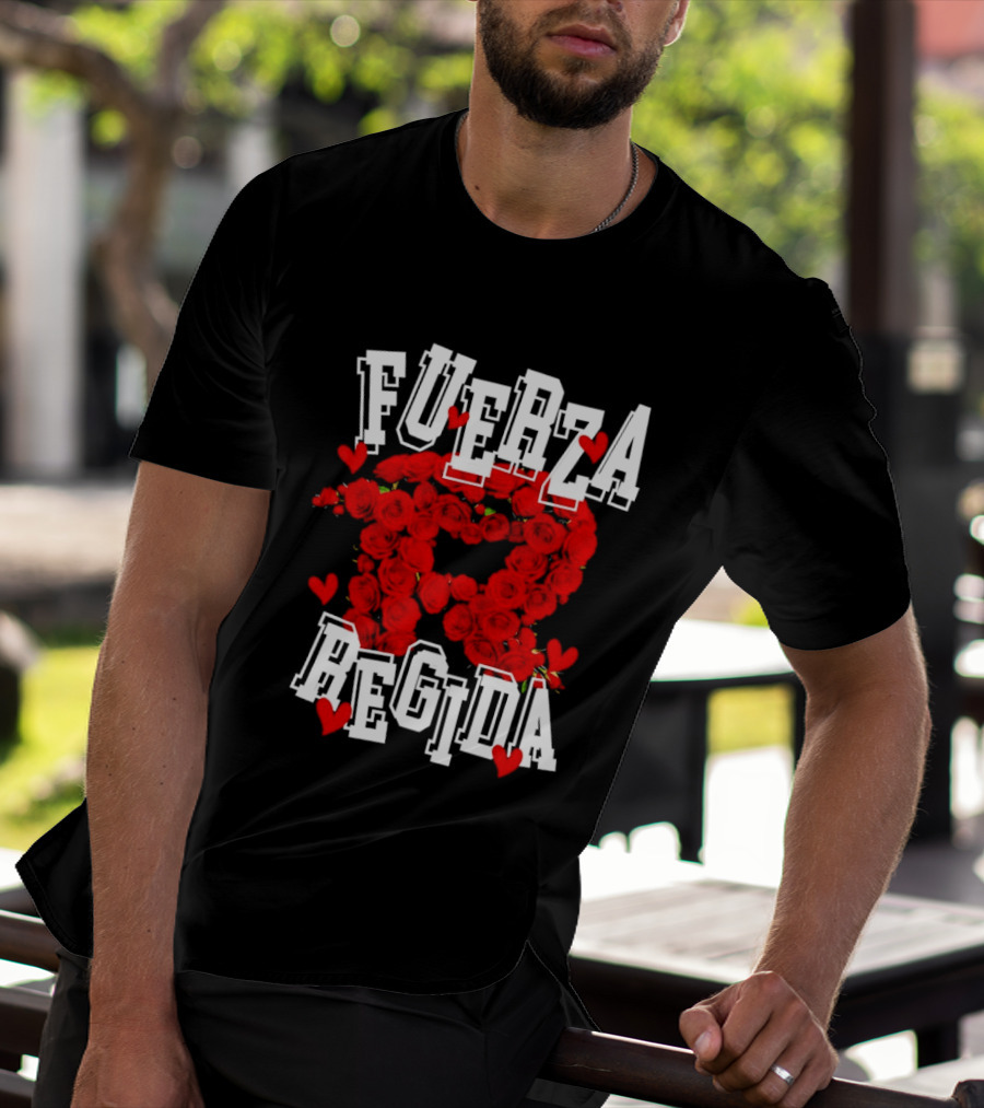Fuerza Regida Red Rose Hearts T-Shirt