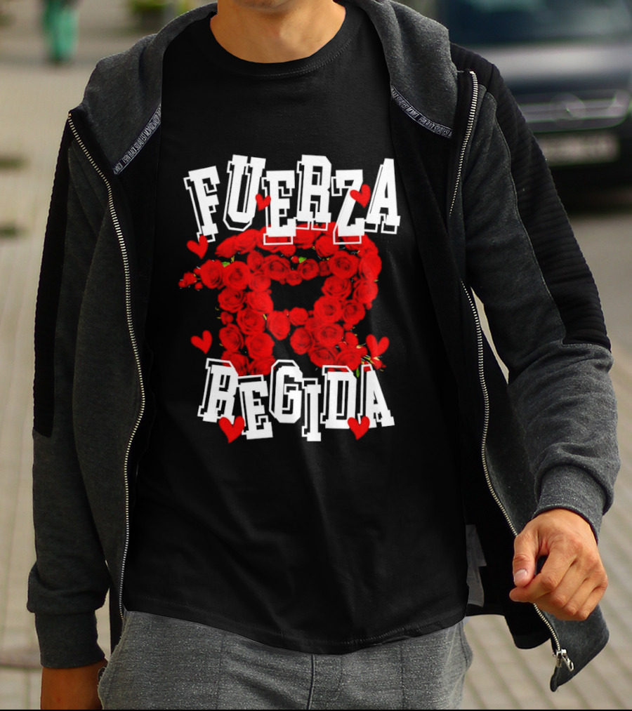 Fuerza Regida Red Rose Hearts T-Shirt