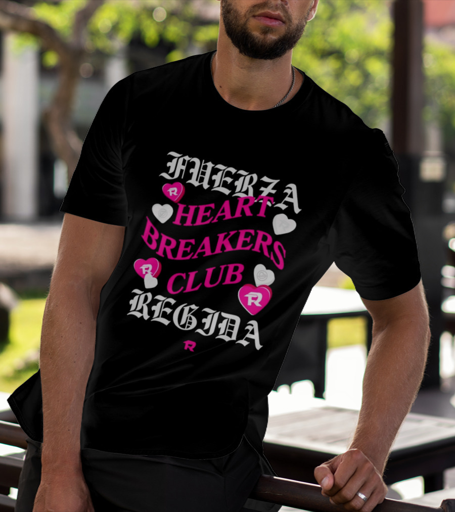 Fuerza Regida Heart Breakers Club Hearts T-Shirt
