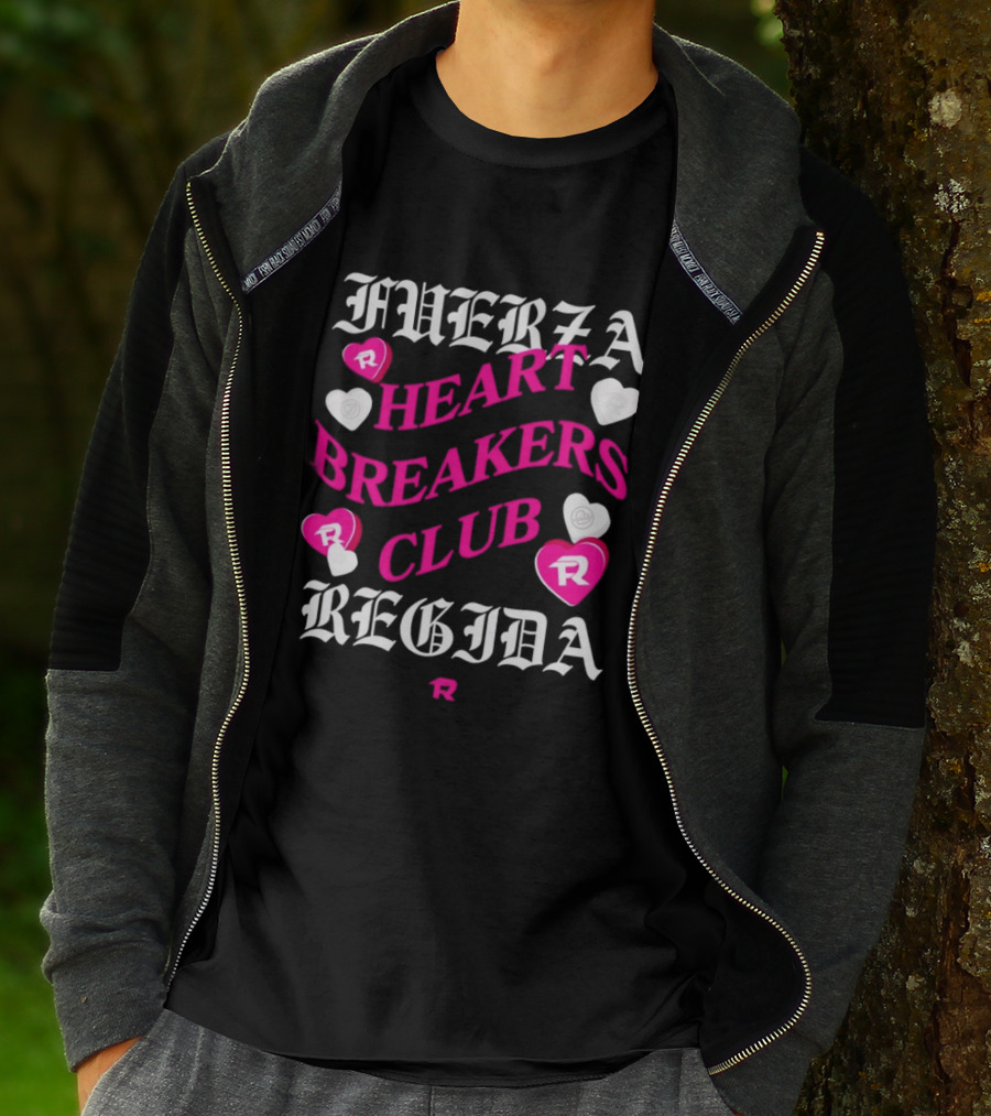 Fuerza Regida Heart Breakers Club Hearts T-Shirt