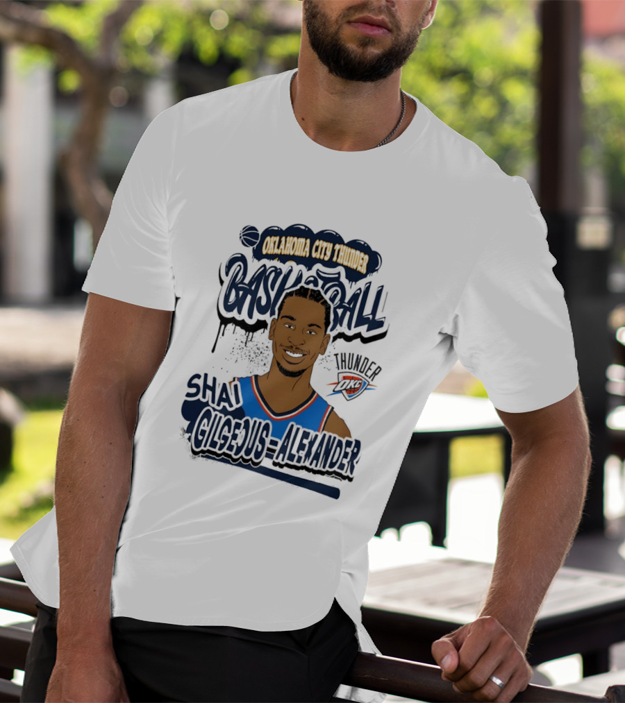 Oklahoma City Thunder Shai Gilgeous Alexander Basketball Thunder T-Shirt