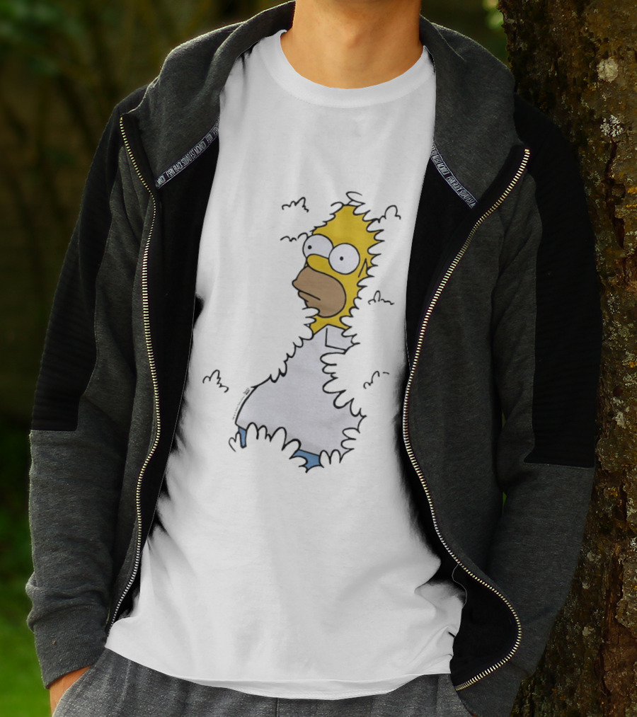 The Simpsons Homer Disappearing Into Bushes Meme T-Shirt