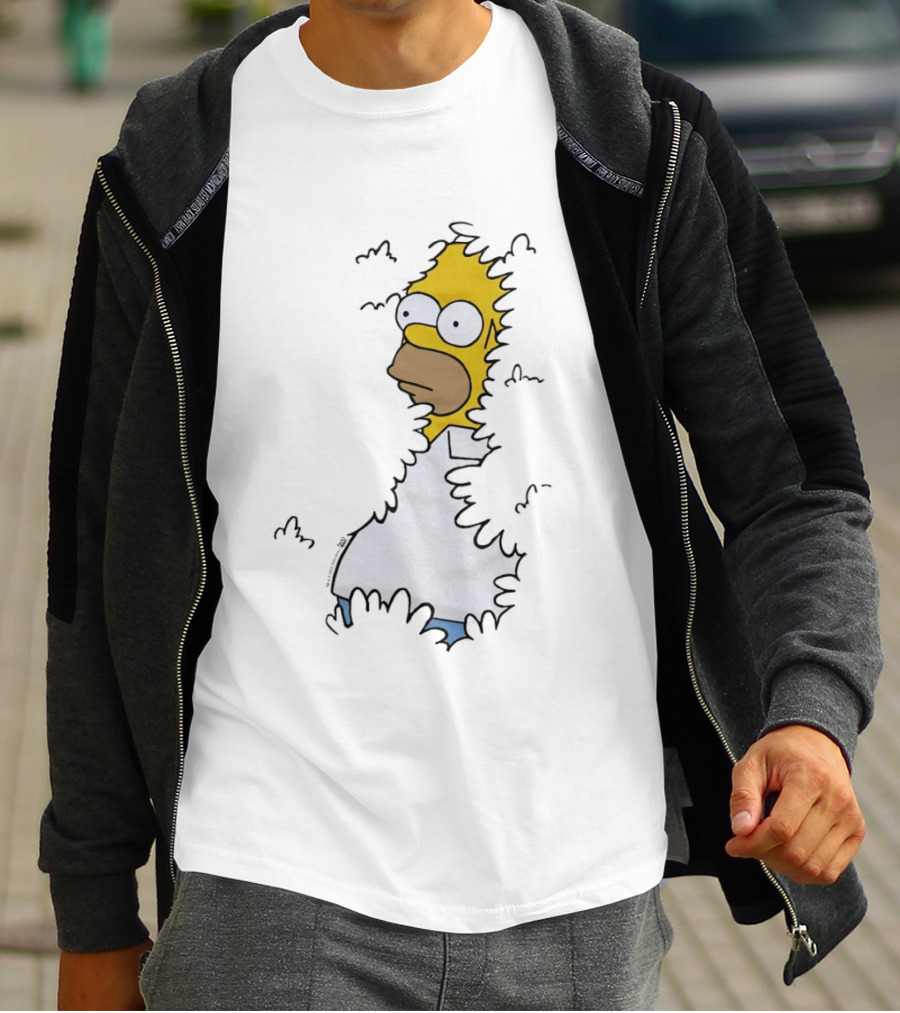 The Simpsons Homer Disappearing Into Bushes Meme T-Shirt