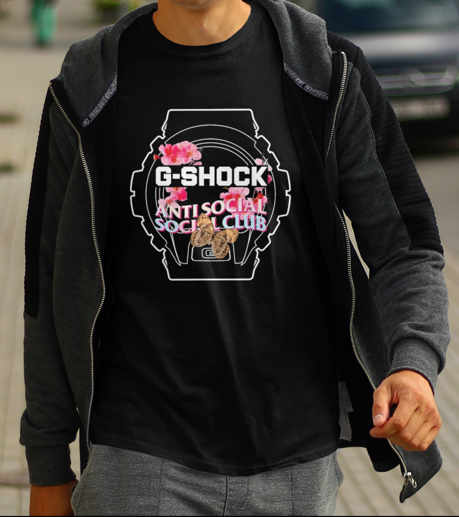 ASSC Anti Social Social Club G Shock Floral Collaboration T-Shirt