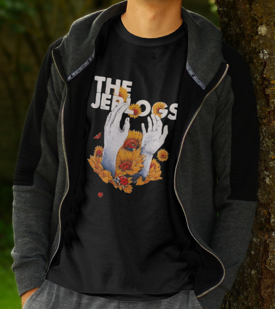 The Jep Logs Sunflowers And Ladybugs Blossoming Hands T-Shirt