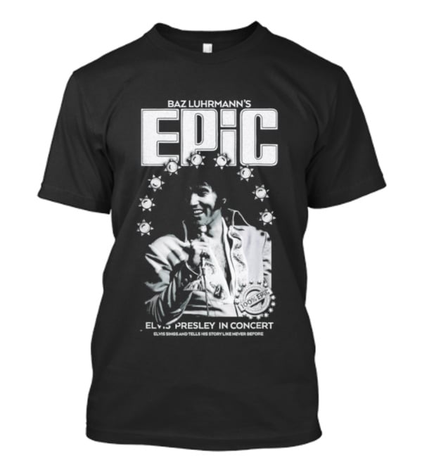Elvis Presley Baz Luhrmann's Epic Legend In Black & White T-Shirt