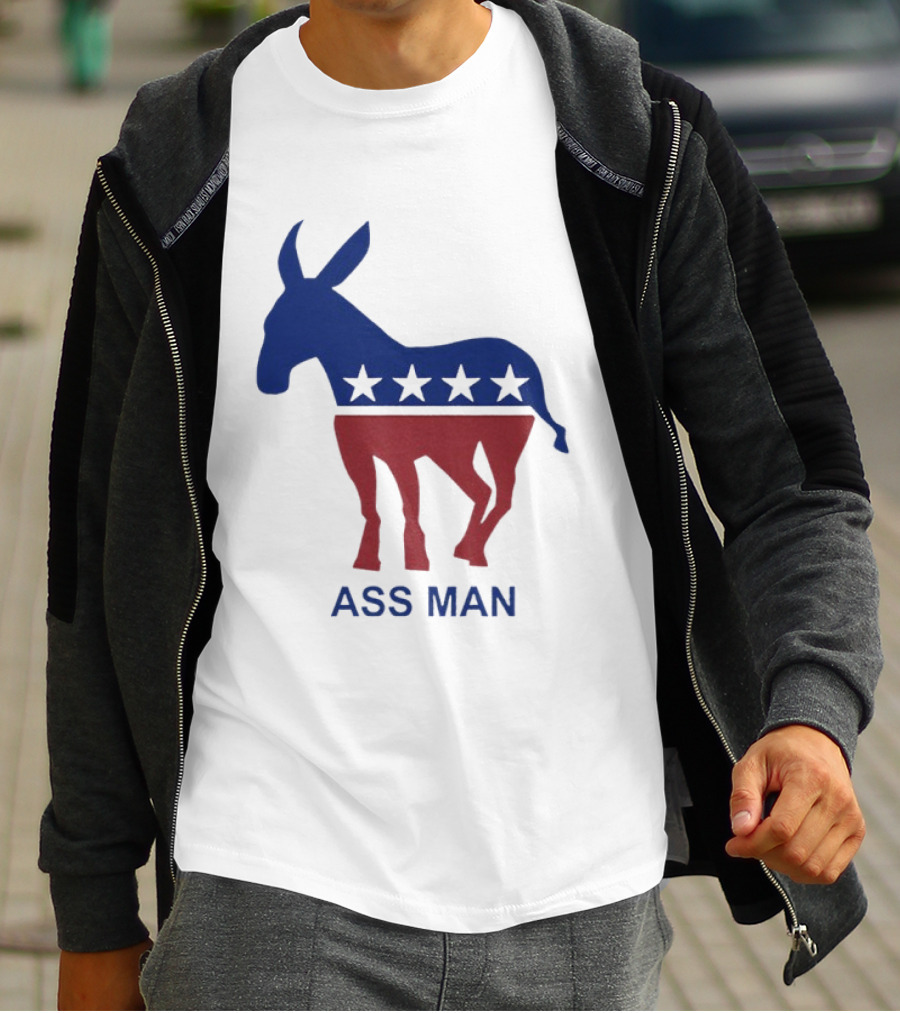 Ass Man Democratic Party Donkey Stars T-Shirt