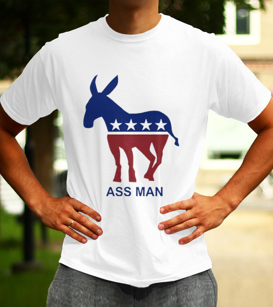 Ass Man Democratic Party Donkey Stars T-Shirt
