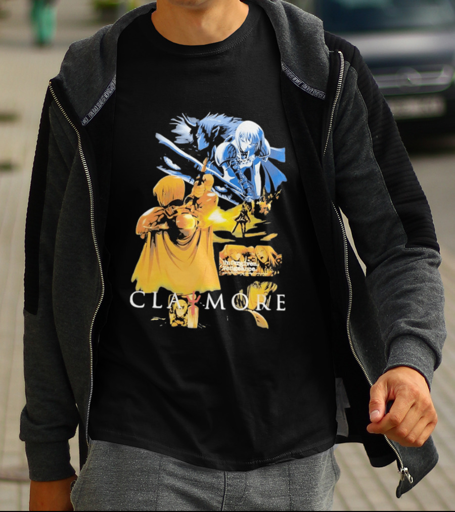 Claymore Clare Unforgiven Vengeance Sword Battle Scene T-Shirt