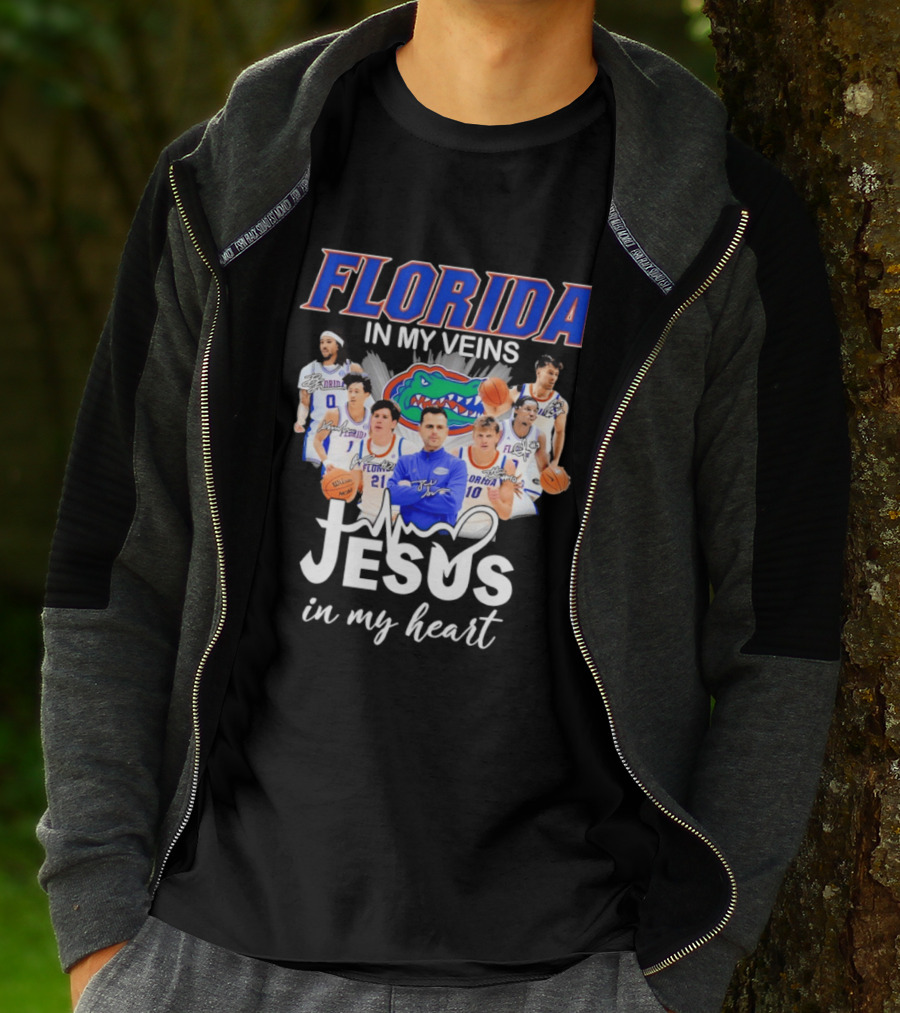Florida Gators Coach Todd Golden Players Jesus In My Heart T-Shirt