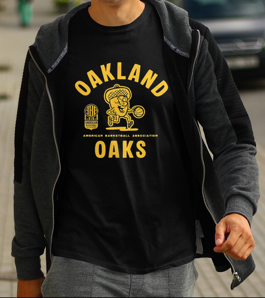Oakland Oaks American Basketball Association Vintage Throwback T-Shirt