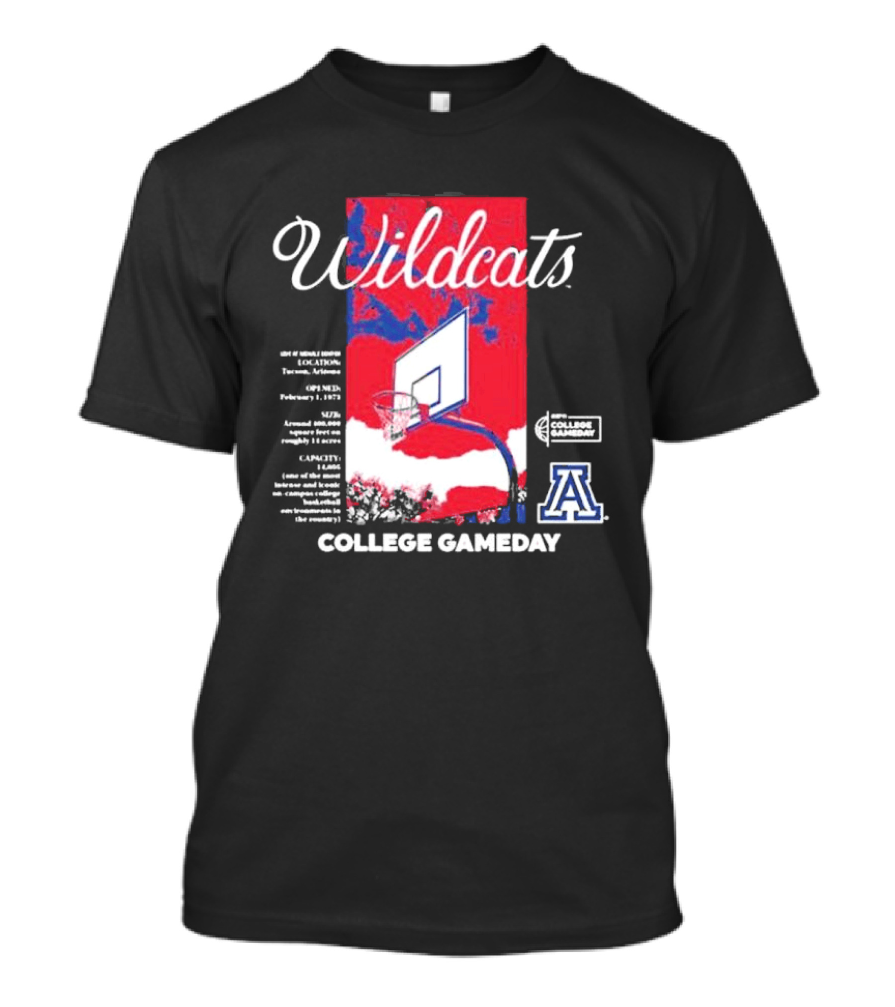 Arizona Wildcats Basketball College Gameday T-Shirt