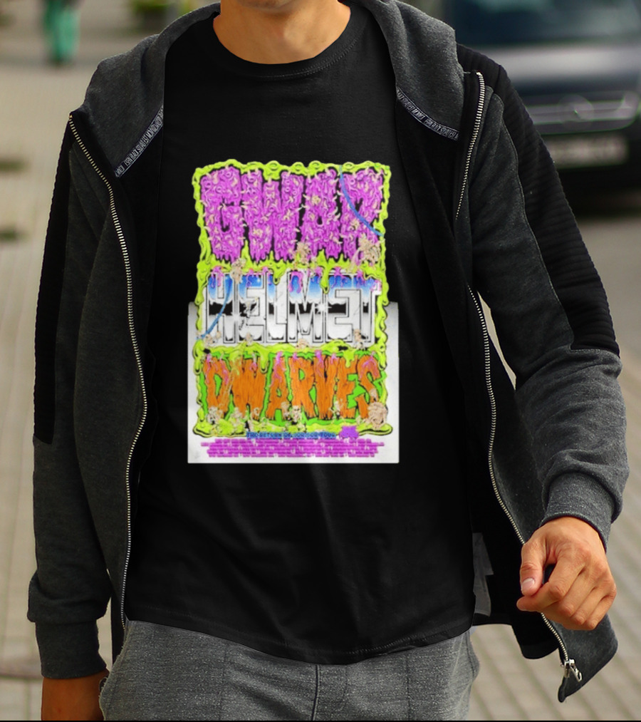 GWAR Helmet Dwarves 2025 Tour Dates And Locations T-Shirt