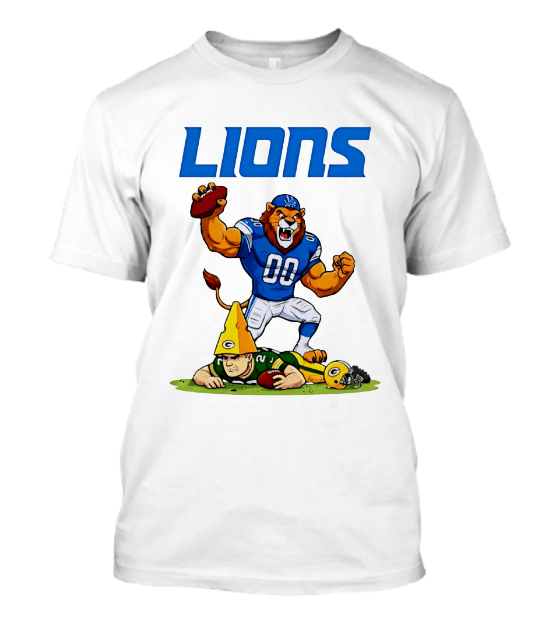 Detroit Lions Rivalry Celebration Against Green Bay Packers T-Shirt