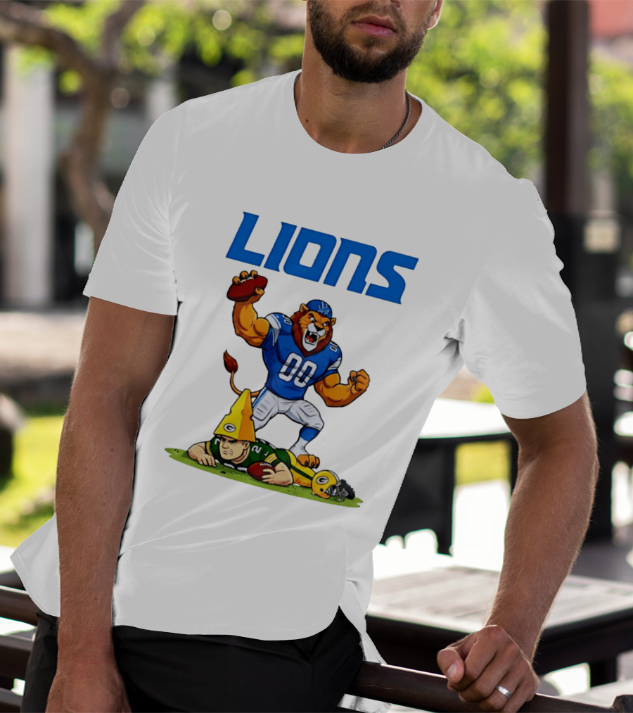 Detroit Lions Rivalry Celebration Against Green Bay Packers T-Shirt