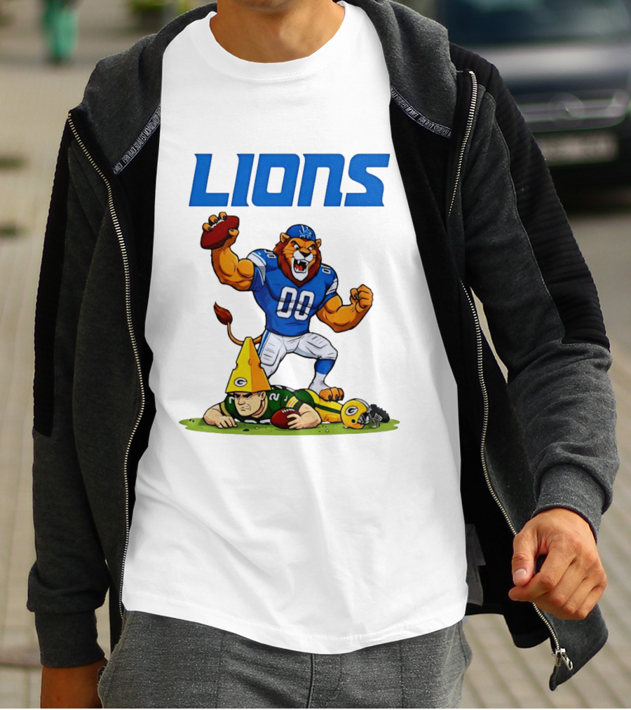 Detroit Lions Rivalry Celebration Against Green Bay Packers T-Shirt