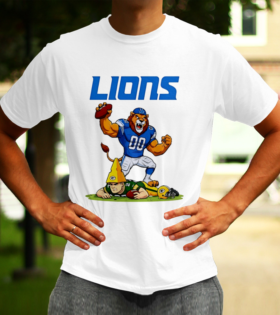 Detroit Lions Rivalry Celebration Against Green Bay Packers T-Shirt