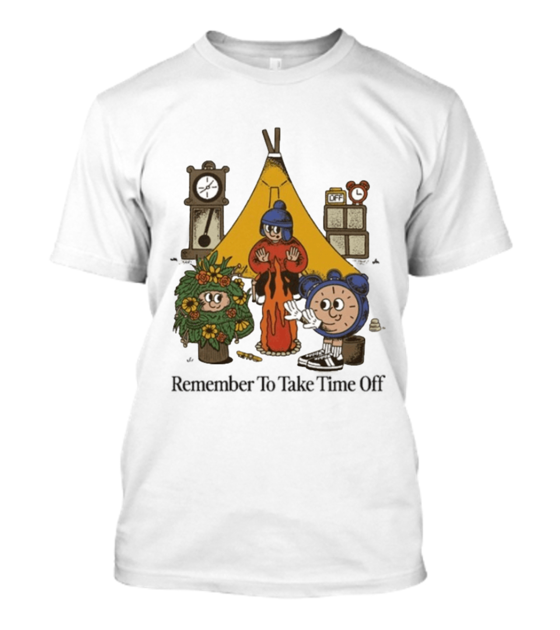 Camping Time Relax Outdoors Remember To Take Time Off T-Shirt