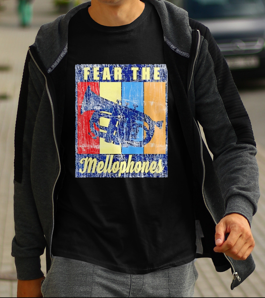 Fear The Mellophones Retro Trumpet Pop T-Shirt