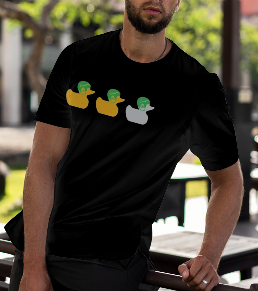 Minnesota Wild Duck Duck Green Helmet Ducks T-Shirt