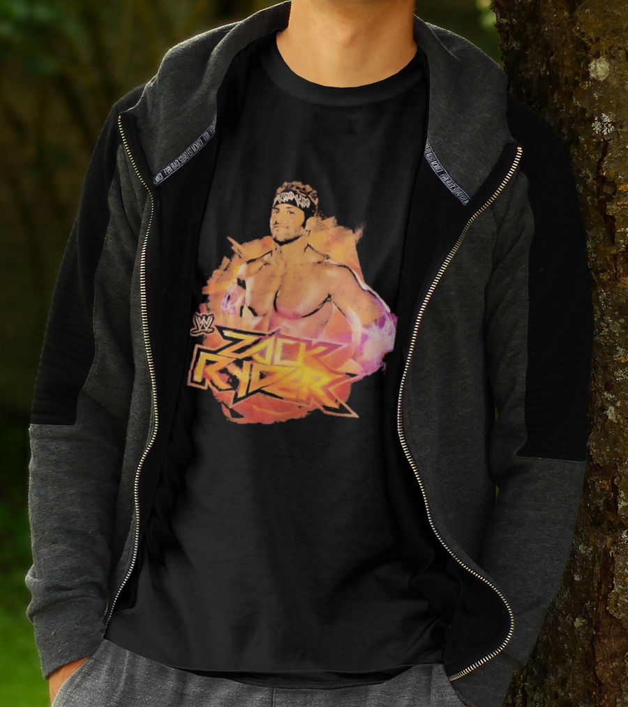 Zack Ryder WWE Woo Woo Woo Headband Wrestler T-Shirt