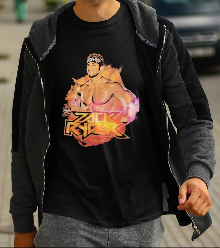 Zack Ryder WWE Woo Woo Woo Headband Wrestler T-Shirt