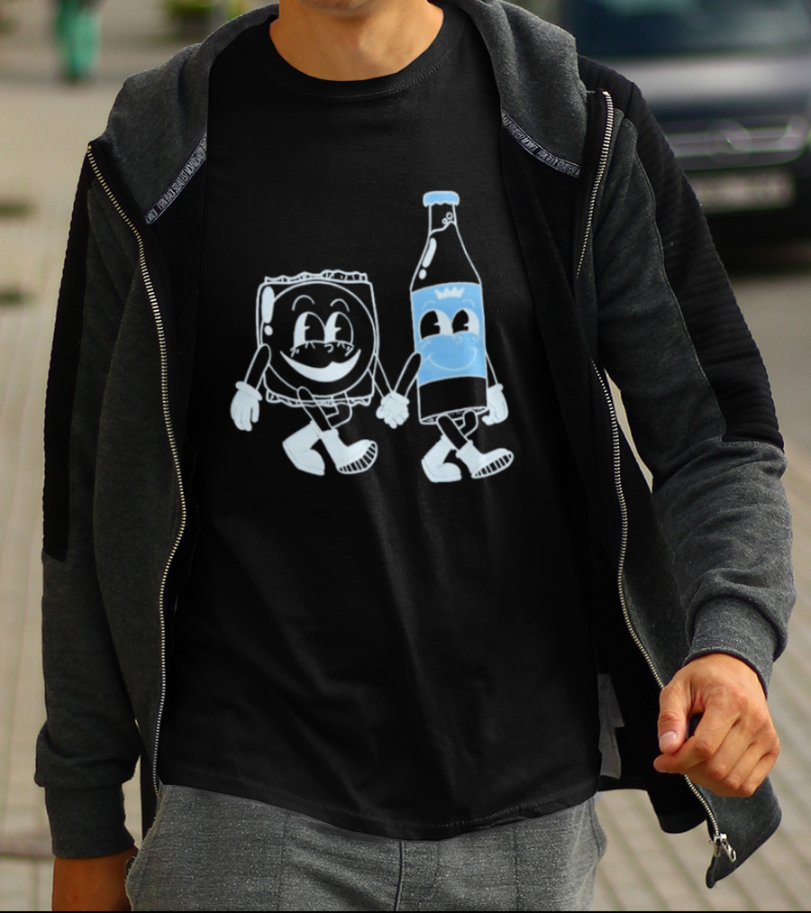 Matt Mitchell RC And MP Smiling Soda Bottle And Cartoon T-Shirt