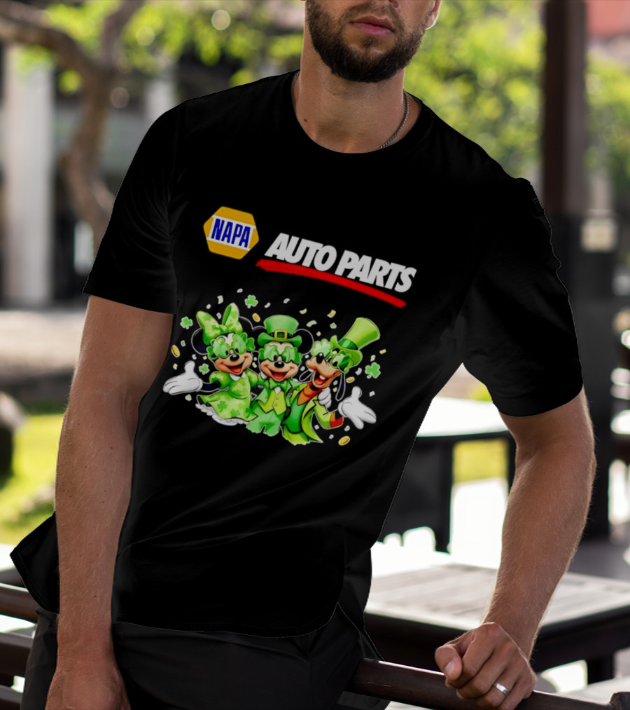 NAPA Auto Parts Mickey Mouse St Patrick's Day T-Shirt