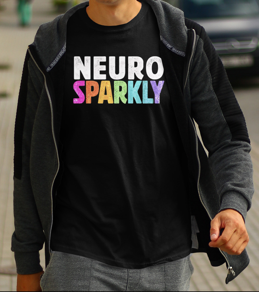 Neuro Sparkly Rainbow Glitter T-Shirt