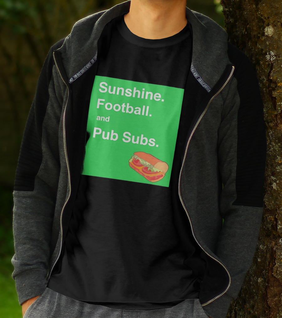 Sunshine Football And Pub Subs Nostalgic Vibes T-Shirt