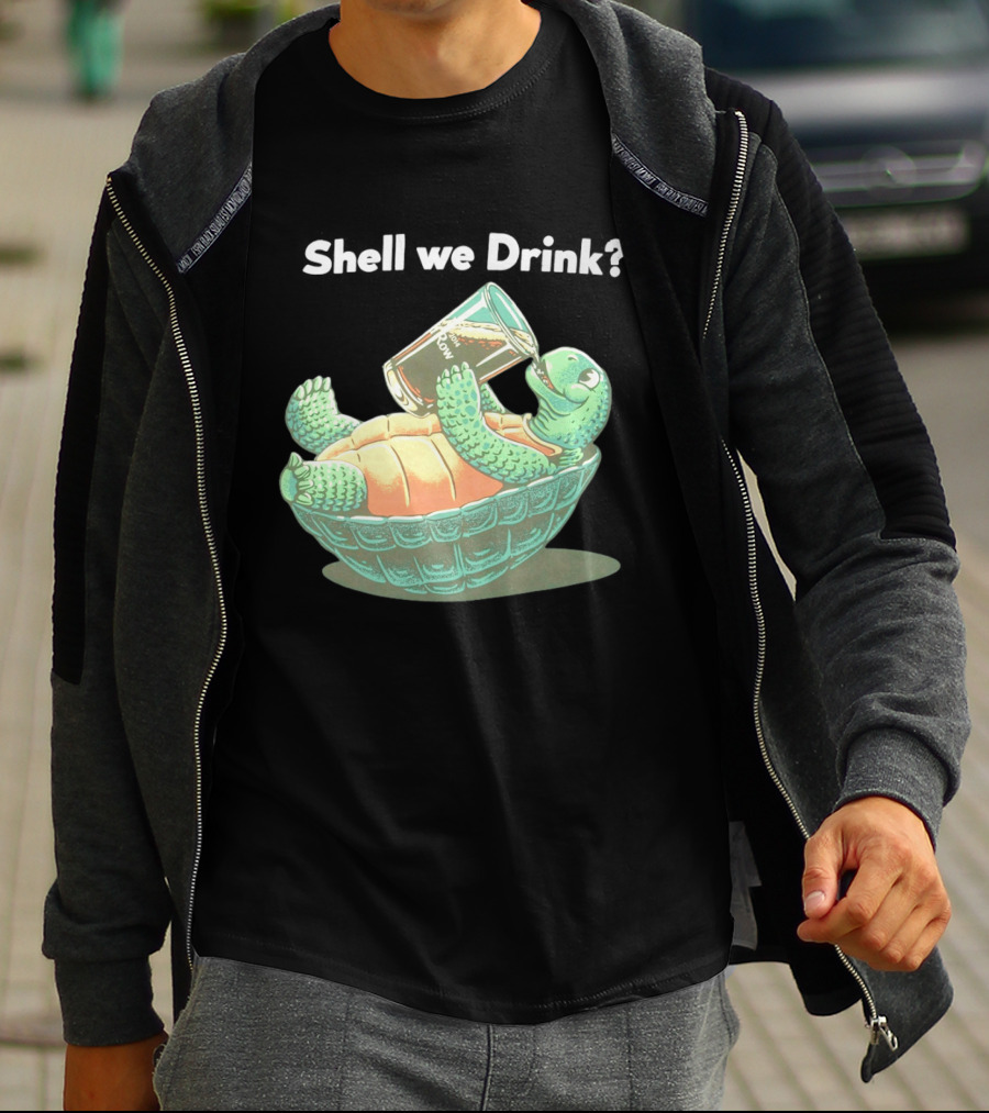 Shell We Drink Irish Party Turtle T-Shirt