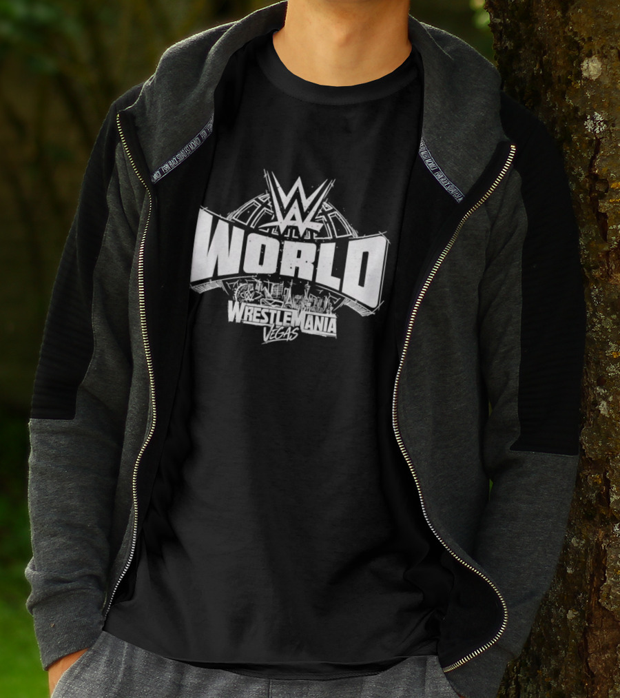 WWE World Wrestlemania Vegas Skyline T-Shirt