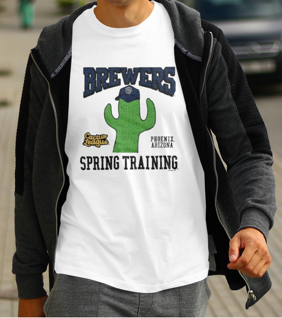 Milwaukee Brewers Cactus League Spring Training Phoenix Arizona Cactus Hat T-Shirt