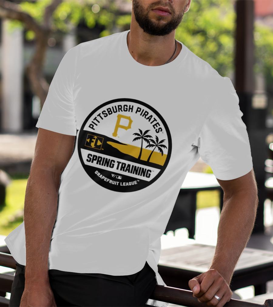 Pittsburgh Pirates Spring Training Luxe Knit Grapefruit League Palm Trees T-Shirt
