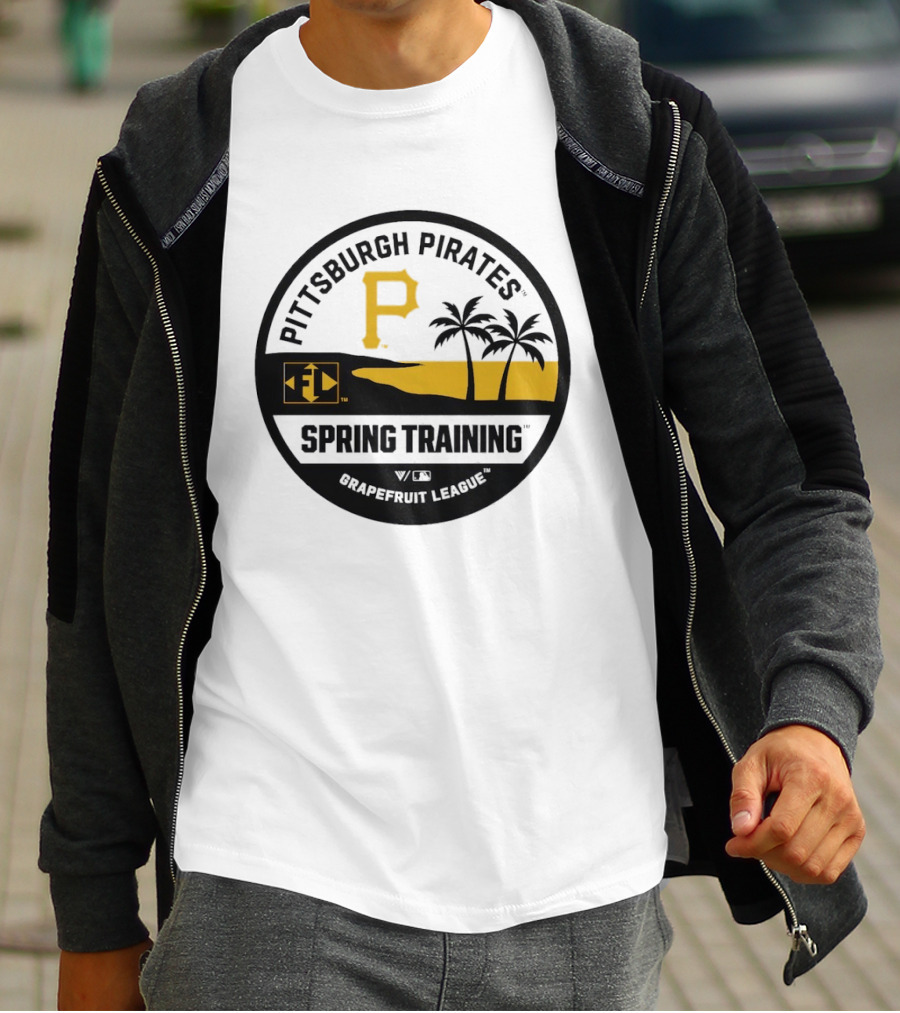 Pittsburgh Pirates Spring Training Luxe Knit Grapefruit League Palm Trees T-Shirt