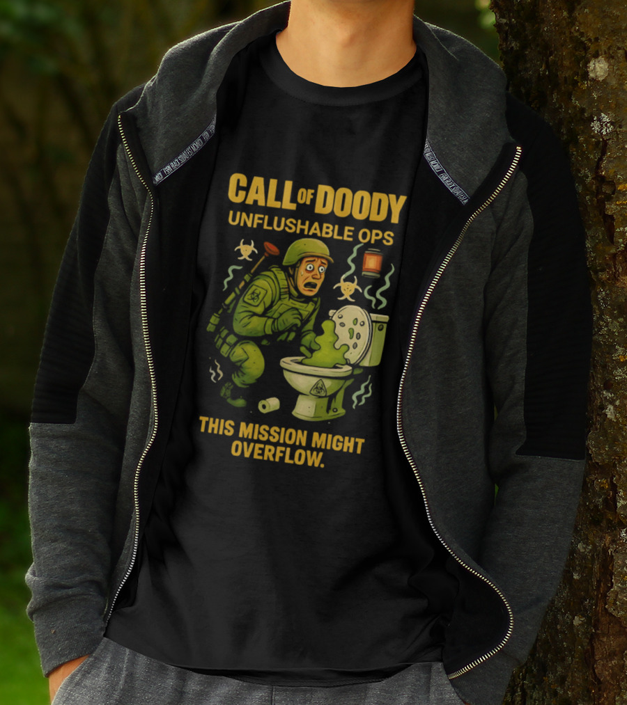 Call Of Doody Unflushable Ops This Mission Might Overflow T-Shirt