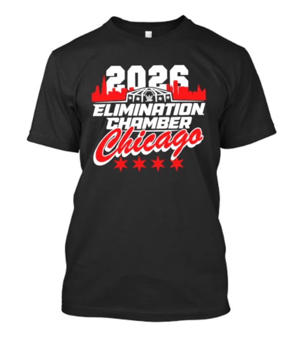 2026 Elimination Chamber Chicago Event Skyline Four Stars T-Shirt