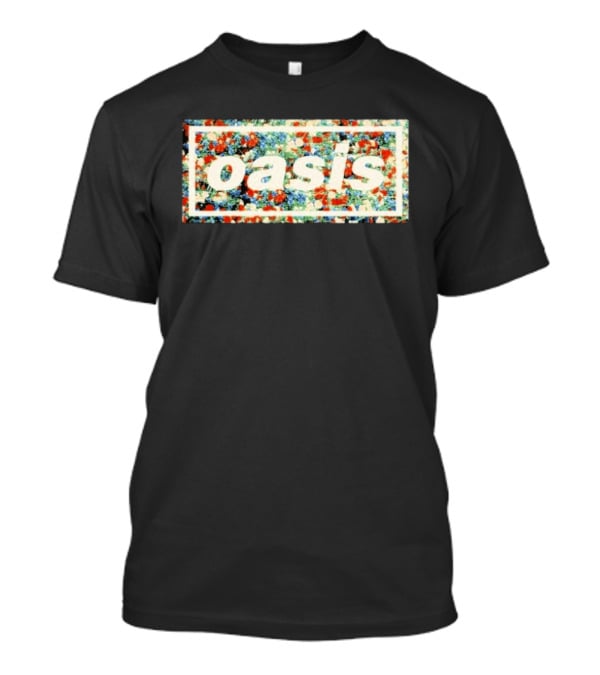 Oasis Don't Look Back In Anger Floral Pattern Decca T-Shirt