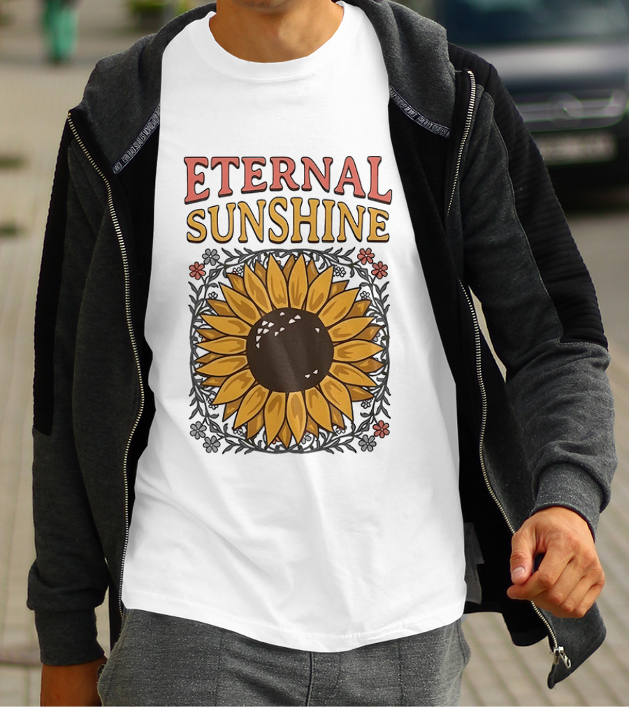 Eternal Sunshine Sunflower Blossom Floral T-Shirt