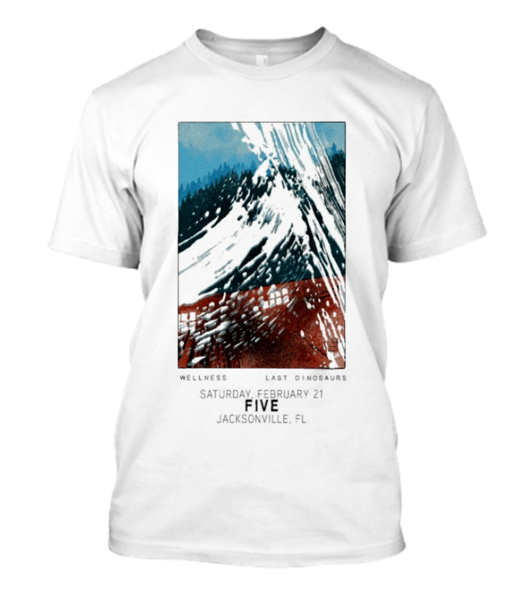 Last Dinosaurs Jacksonville FL Feb 21 2026 Mountain Scene T-Shirt