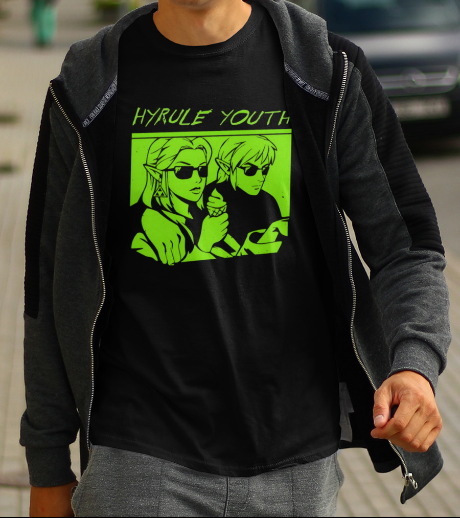 Hyrule Youth The Legend Of Zelda Sunglasses And Ice Cream T-Shirt