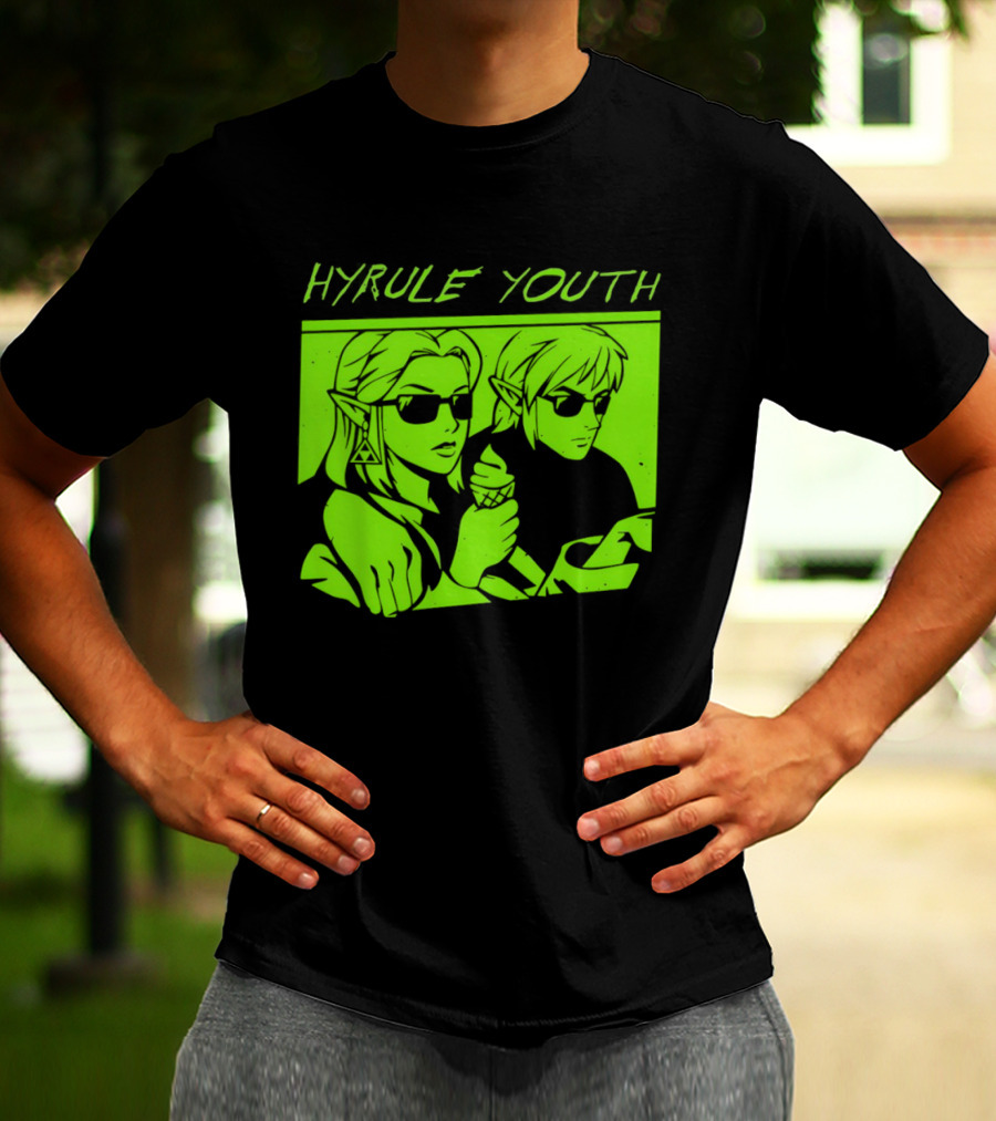 Hyrule Youth The Legend Of Zelda Sunglasses And Ice Cream T-Shirt